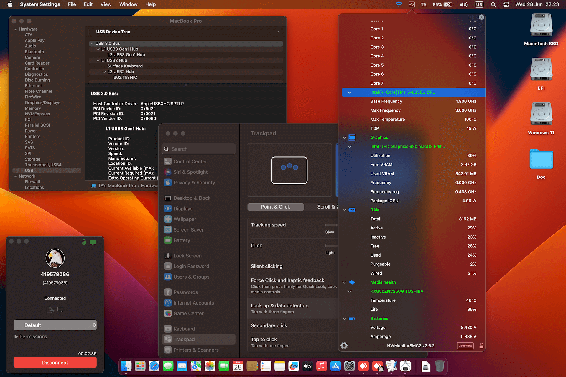 Microsoft Surface Book 2 [KabyLake R   Intel UHD 620 + I2C]   OpenCore 1